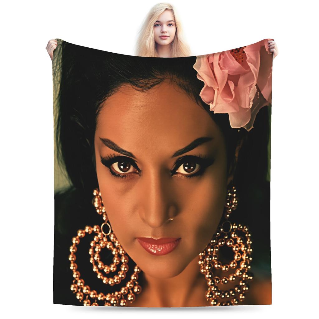 Super Soft Throw Blanket Travel Car Lola Flores Blanket Flannel Bedspread For Living Room Funny Sofa Bed Cover