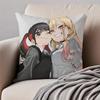 My DDress Up Darling Pillow Romance Anime Cushion Cover Pillowcase Antidustmite Invisible Zipper Short Plush Sofa Cushion
