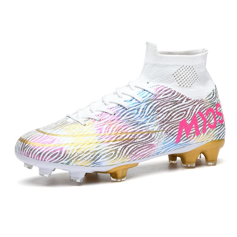 35-45 Амортизирующие Нескользящие Дышащие Высокие Шипованные Футбольные Бутсы Спортивная Детская Обувь Взрослая Обувь
