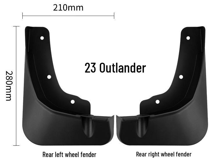 Mudguards for 2023-2026 Mitsubishi Outlander - Exterior Car Mud Flaps