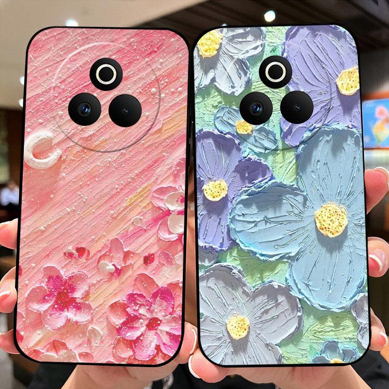 Чехол для Oppo Realme P3 Pro 5G Модный Цветной Расписной Силиконовый Мягкий Чехол для Телефона для Realme P 3 Pro 5G Ударопрочный Бамперные Оболочки