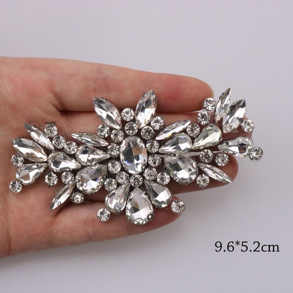 Diamond Decoration Rhinestone Patches Glue Back Beading Applique Luxury Rhinestone Applique