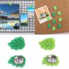 Botanical Plant Thumb Tacks Leaf Shaped Pushpins New Leaf Push Pins  Photo Wall