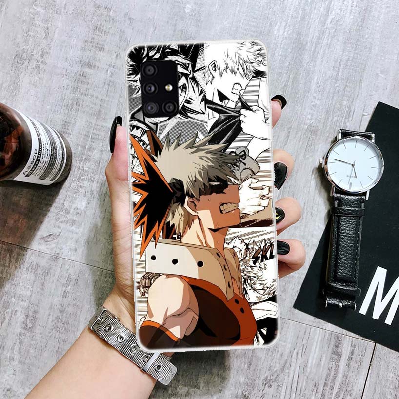 Чехол для телефона My Hero Academy Deku для Samsung Galaxy A12 A22 A32 A42 A52 A72 A51 A71 5G A41 A31 A21 A02S M12 M21 M31 M30S Fundas