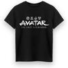 Футболка для мальчиков Аватар: Легенда об Аанге Детская футболка с коротким рукавом Черная с графическим принтом Аниме Одежда Топ