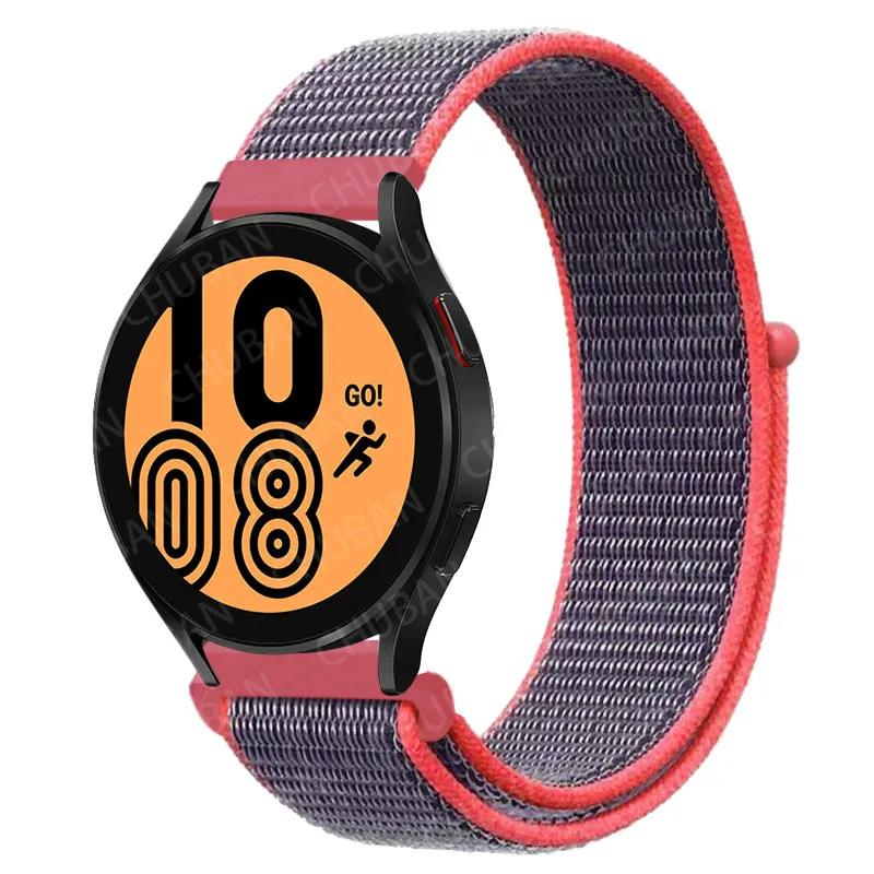 Nylon Loop For Samsung Galaxy Watch 6 5 Pro/4/classic/gear S3 Frontier/active Sport Bracelet Huawei Watch Gt2 3 22mm 20mm Strap