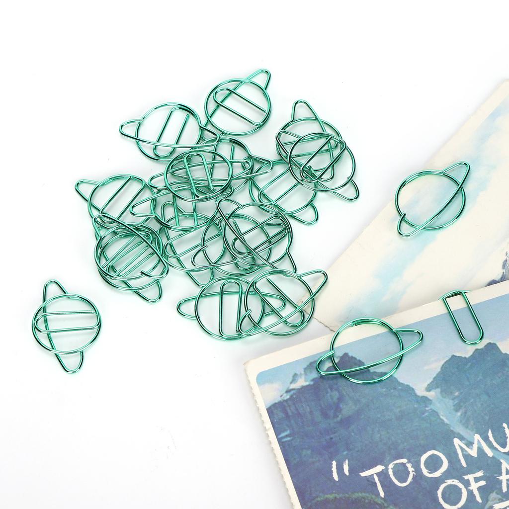 20 шт. забавные скрепки в форме планеты закладки зажимы для организации документов принадлежности для дома и офиса