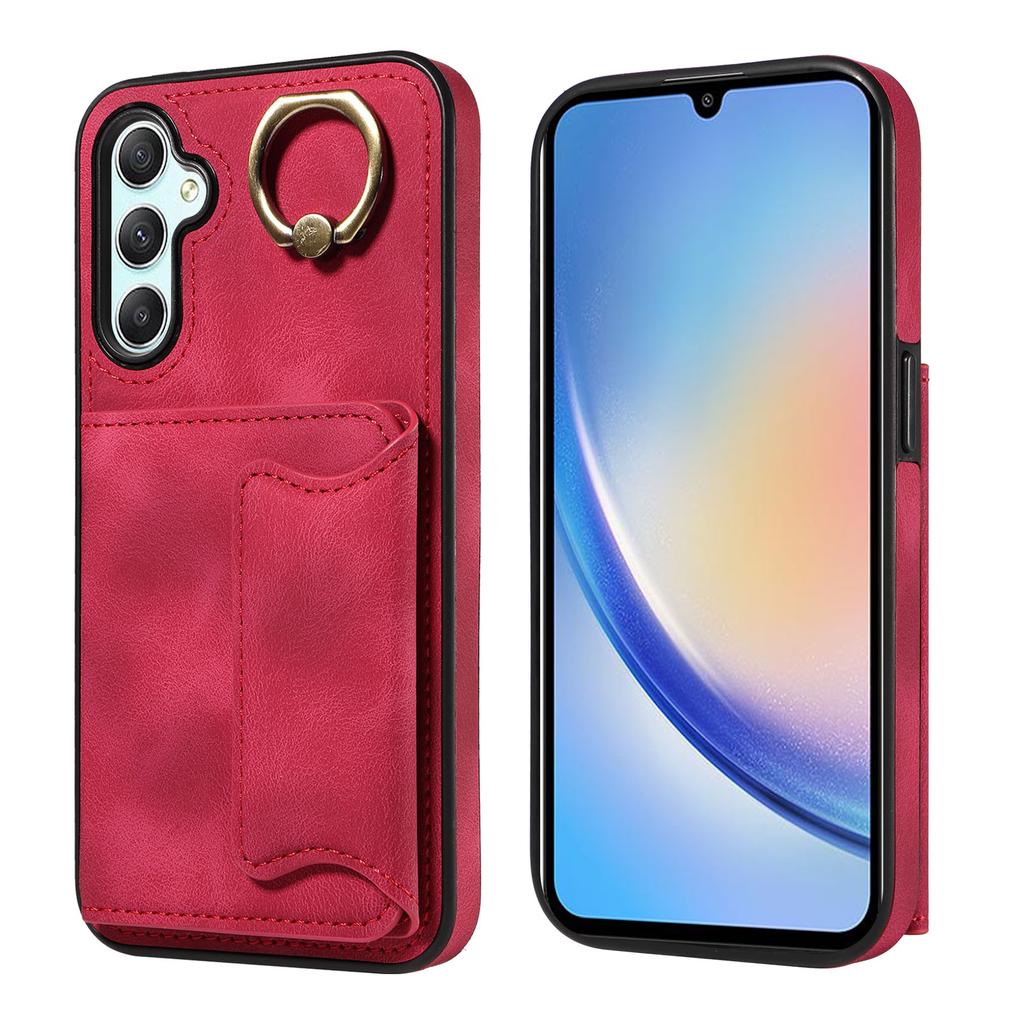 Для Samsung Galaxy A34 (5G) Кольцо-кронштейн для держателя карт, слоты, чехол для телефона