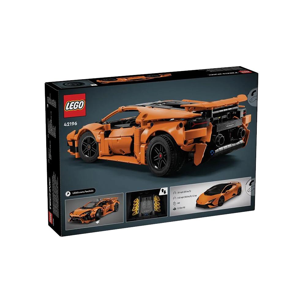 LEGO Технология Механический Оранжевый Lamborghini Huracán Tecnica 806 шт. 42196