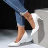 Temperament Stiletto Single Shoes Women's Fashion Pointed Toe Shallow Mouth Patent Leather Slip Non-slip High Heels