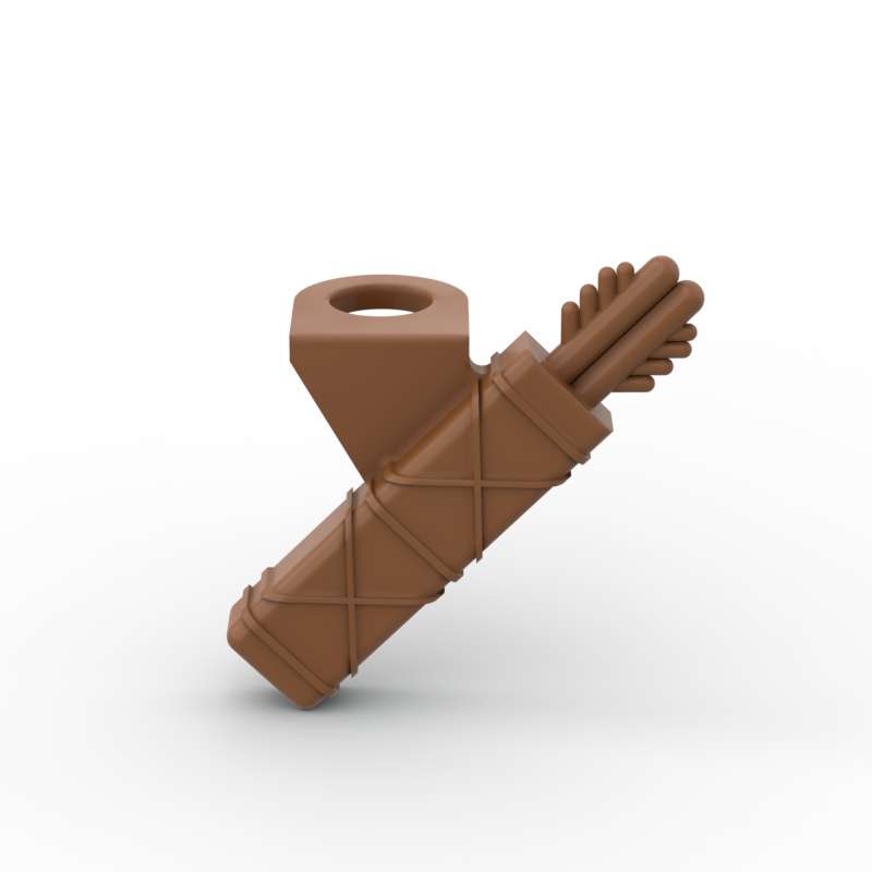 MOC 10 ШТ. 4498 Колчан для стрел с 2 стрелами Строительные блоки Деталь Аксессуар Лук Кирпичи Сборка Частичные Игрушки Детские Подарки на День Рождения