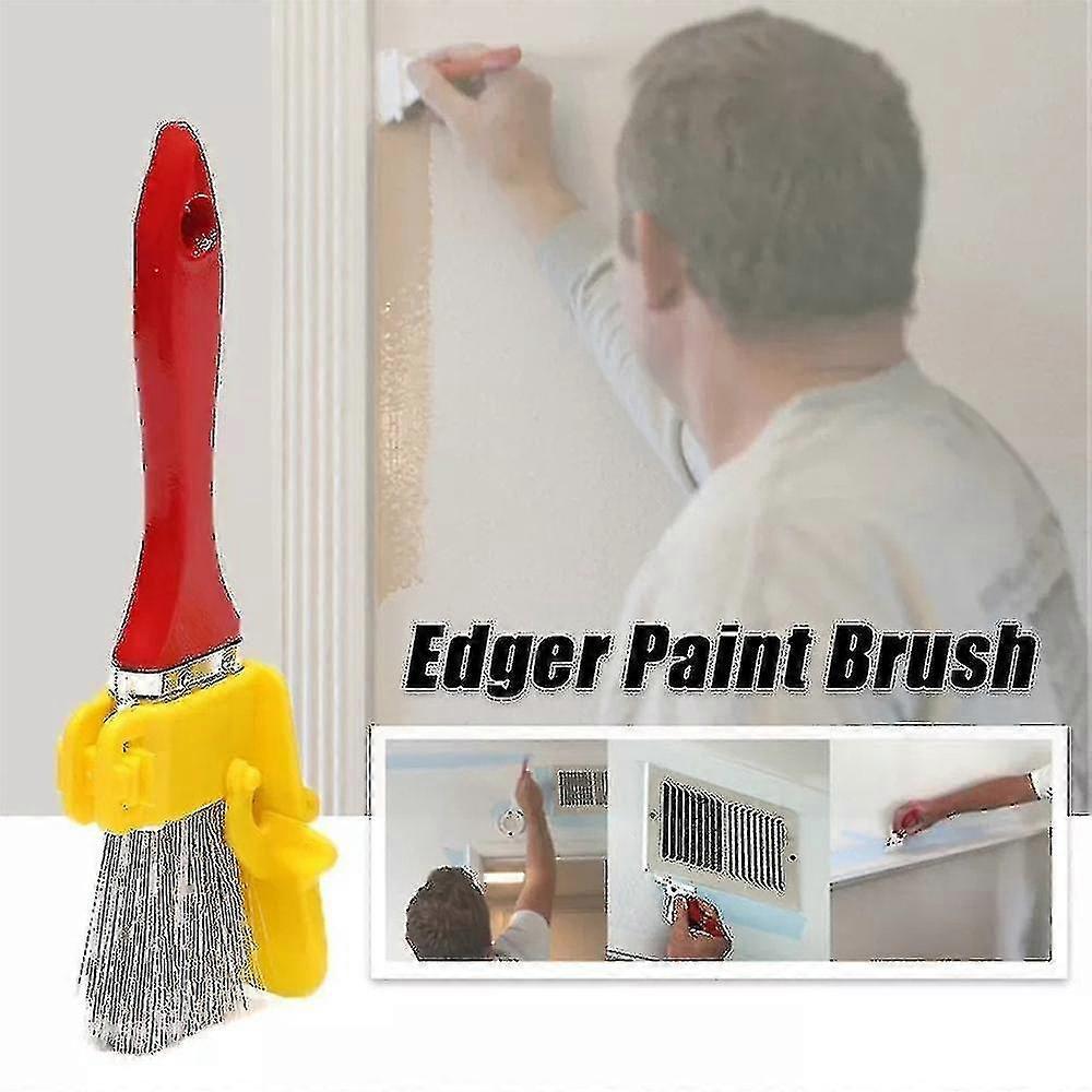 Variety Angle Paint Edger Tool Handheld Paint Roller Brush Kit Indoor Outdoor For Wall Ceiling - RIpj