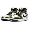 Air Jordan 1 Mid SE Metallic Gold Мужские кроссовки черно-белые DC1419-700