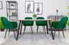 LUGO chair - green velvet / black legs x 1