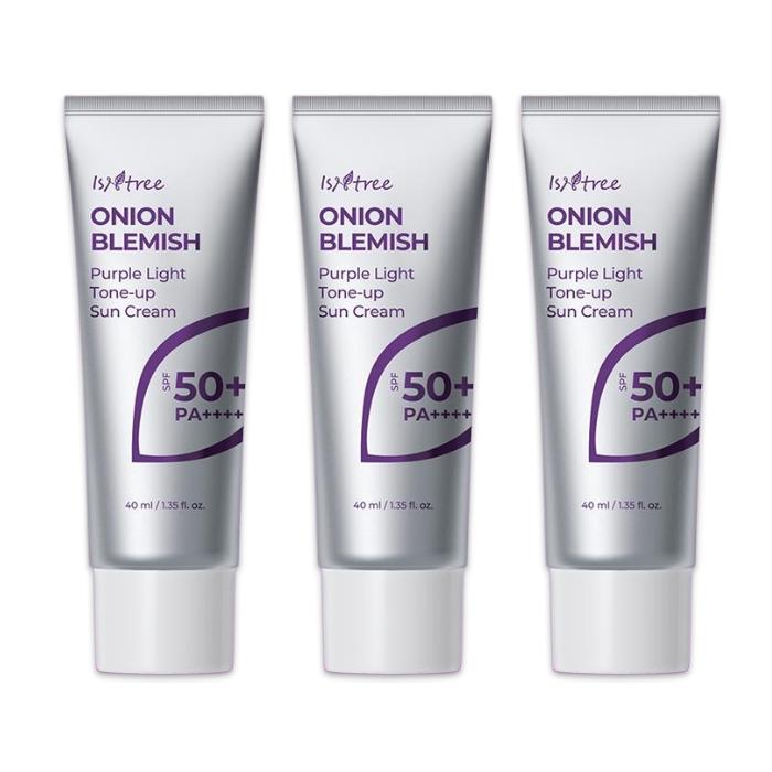 ISNTREE Луковый Крем от пятен с фиолетовым оттенком Tone-up Sun Cream SPF50+ PA++++ 40 мл (3 варианта) - ДАЙСО