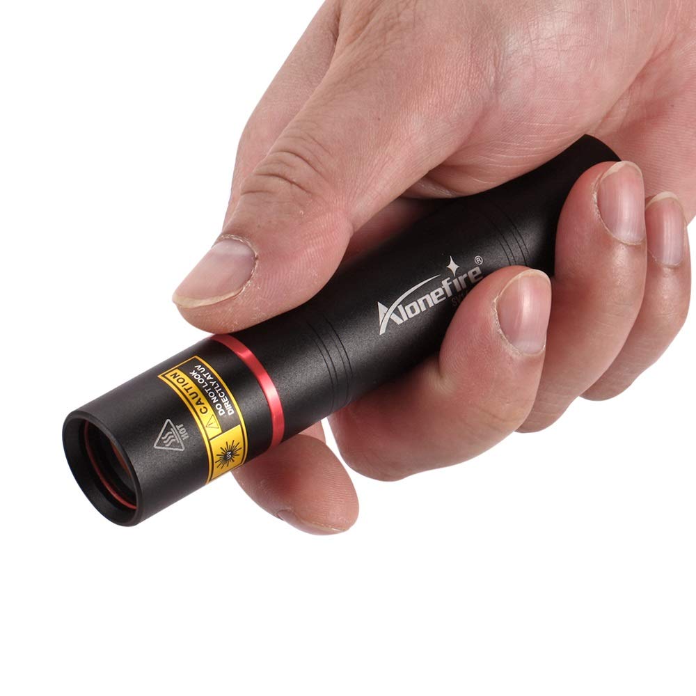 Компактный УФ-фонарь Alonefire SV16 5 Вт (длина волны 365 нм) USB-зарядка УФ-светодиодный фонарь для обнаружения анизакид, осмотра по лампе Вуда, обратный