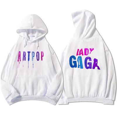 Уличная мужская одежда ARTPOP Толстовки с капюшоном Lady-Gaga Хип-хоп Зимние толстовки с капюшоном Графический принт Пуловеры Повседневная толстовка унисекс