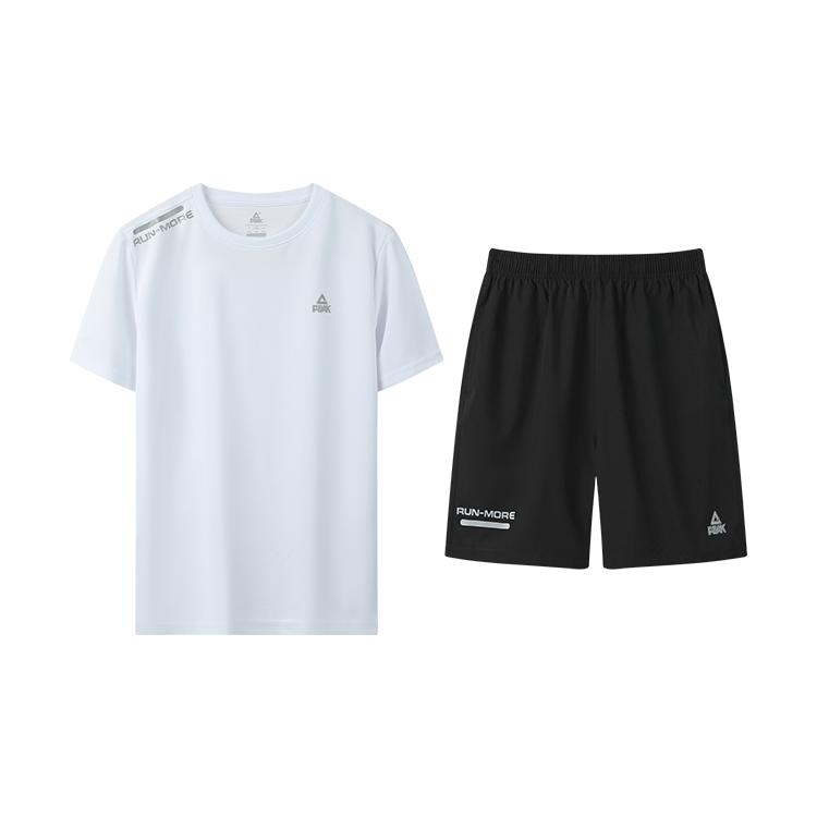 PEAK Running Clothing Sets Unisex TZYS41136+01302-3