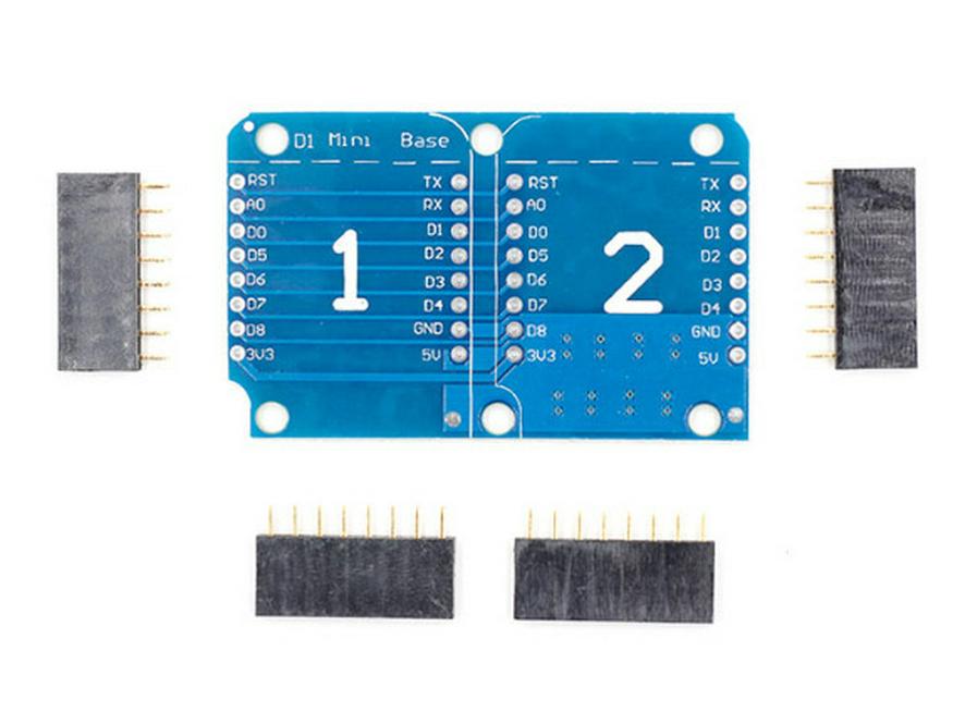 Плата расширения WeMos D1 Mini ESP8266 с двойной базой