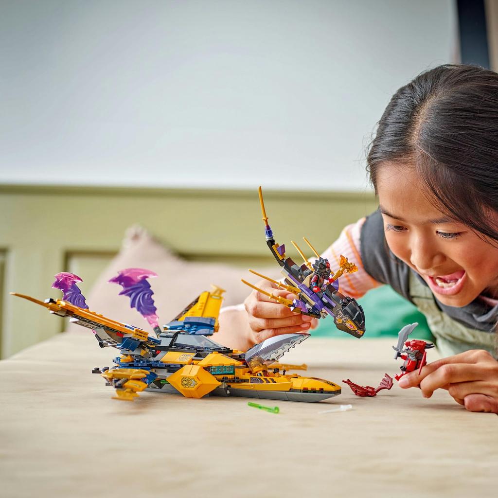 Игрушка LEGO Ninjago Суперштормовой самолет Раза и Эрин - Подарок на день рождения, Конструктор, Мальчики, Девочки, Дети от 8, 9, 10 лет, Ученики начальной школы, Ba