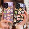 Милый Животный Белый Для Samsung Galaxy S10 4G S20 11E 30 S21 21Fe 22 S24 Pro S23 Ultra 5G S8 S9 Чехол для телефона из закаленного стекла