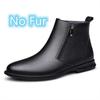 Men Soft Genuine Leather Ankle Boots 2003 New Black Chelsea Boots British Style Men's Business Footwear Side Zipper Casual Botas