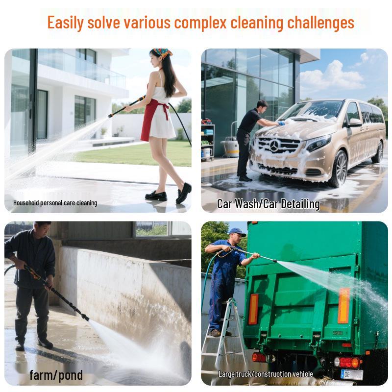 Black Cat High-Power 220V Industrial Ultra-High Pressure Washer for Commercial and Farm Use