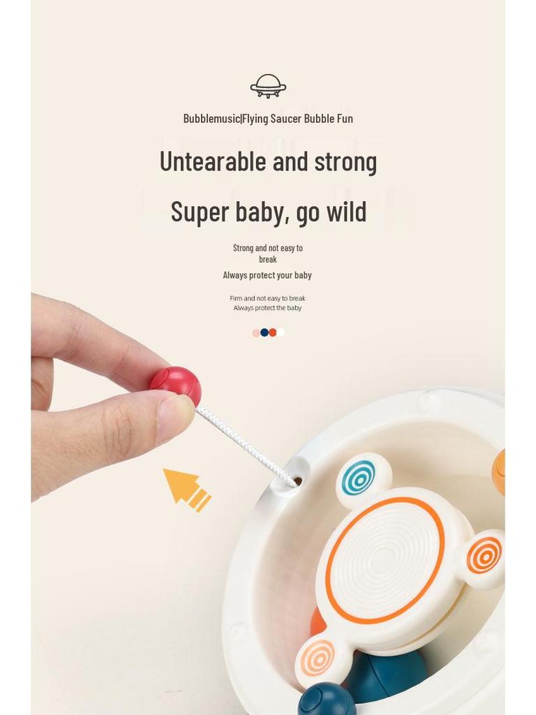 Cross-Border Soothing Baby Toy: Chewable, Educational, Motor Skills, Bubble UFO Fun