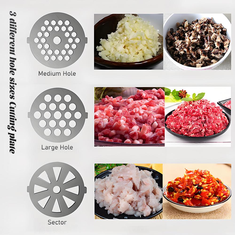 Электрическая мясорубка 110В/220В Бытовая многофункциональная из нержавеющей стали пищевого класса Мясорубка Мясорубка Машина для приготовления колбас