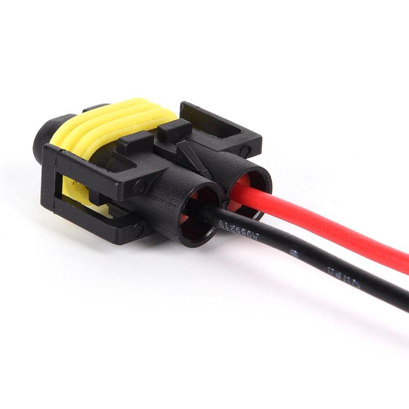New 2Pcs H8/H9/H11 Wiring Harness Socket Car Wire Connector Cable Plug Adapter for Foglight Head Light Lamp Bulb Light