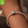 Colorful Star Diy Bracelet Beaded, Sweet And Versatile Fashion Pentagram S925 Sterling Silver Beads