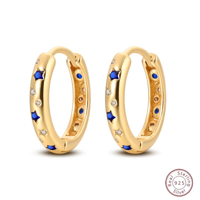 Серьги-кольца из серебра 925 пробы, минималистичные, золотые, круглые, модные, с застежкой-пряжкой с цирконием, свадебные украшения, подарок для женщин