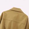 2026 Womens Street Fashion Casual Short Blazer Jacket Solid Color Zip Up Outerwear