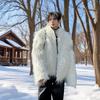 Winter Fashion Show Style Ins Network Celebrity Imitation Mink Fur Men and Women High-end Second-hand Corrugated Long Fur Coat