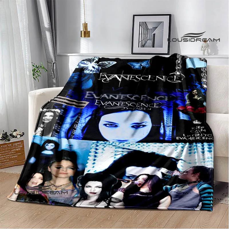 EvaneScence Банд Ретро Принт Модный Теплый Плед Фланелевый Плед Постельное Белье Дом Путешествия Подарок на День Рождения