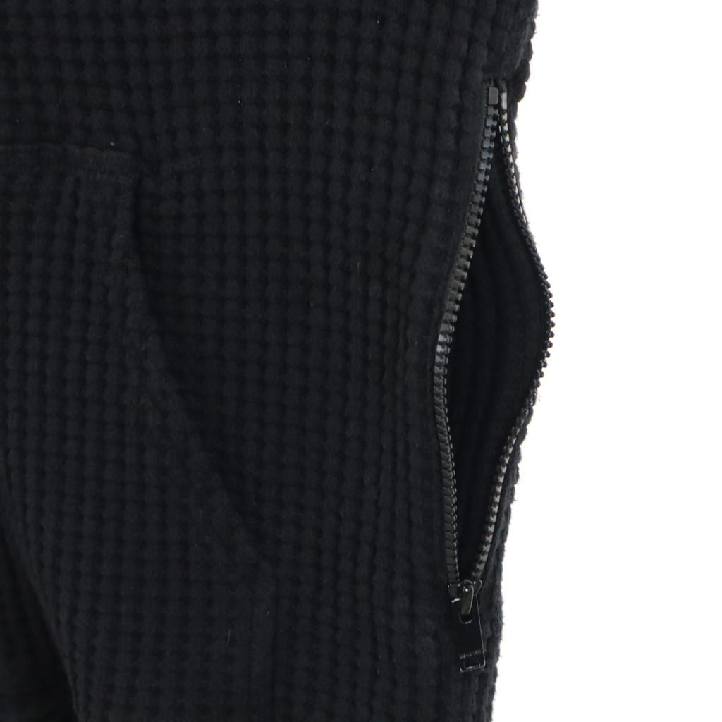 Seagreen Сделано в Японии шерсть Длинный рукав вафля Толстовка на молнии 4 черный Мужской Б/У