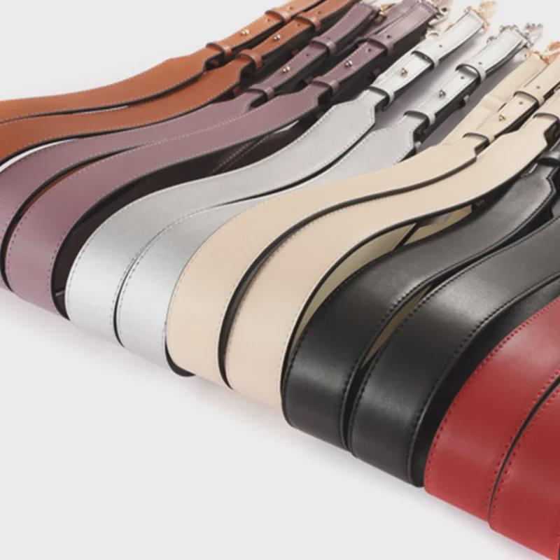 A-20 Adjustable Genuine Leather Crossbody Strap - Wide Shoulder Strap Bag Accessory