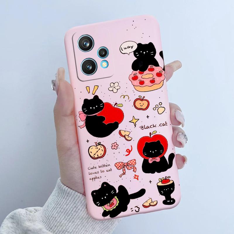 Чехол для телефона Realme 9 Pro Plus RMX3392 RMX3393 Дизайн 'Цветочная Девочка' Мягкий Силикон ТПУ Задняя Панель Для Realme9 4G RMX3521 Чехлы
