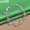 925 Sterling Silver Multi-Cluster Tassel Bead Bracelet - Exquisite Gift Jewelry