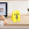 1/2/3Pcs Caution Overstimulated Desk Sign Cowboy Frog Hold On Partner I'm Overstimulated Mini Table Sign Home Office Decoration Coworkers Gag Gift