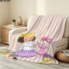 Kleine Prinzessin Print Flannel Blanket, High quality Comfortable for All Seasons, Home Decor, Warmth and Comfort, Perfect for Christmas Gifts