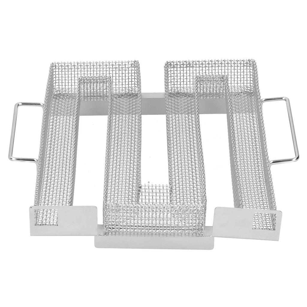 Low M Shaped Cold Smoke Generator Barbecue Net Stainless Steel Smoker Tray for Cold/Hot Smoking