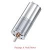 JGA25-370 DC 12V 24V 12RPM-1360RPM Reduction Gear Motor Large Torque High Power Worm Gear Motor Reversed Gear Motor