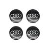 Для Audi A5 Украшение шин Для Audi A4 B8 A3 8P A6 C7 8V B6 B7 B9 Q5 A1 A5 4 ШТ. 56 мм Автомобильный значок Наклейки на колпачки ступиц Колесные наклейки Декор