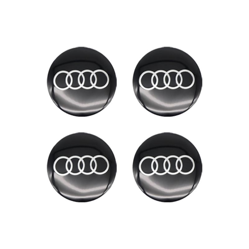 Для Audi A5 Украшение шин Для Audi A4 B8 A3 8P A6 C7 8V B6 B7 B9 Q5 A1 A5 4 ШТ. 56 мм Автомобильный значок Наклейки на колпачки ступиц Колесные наклейки Декор