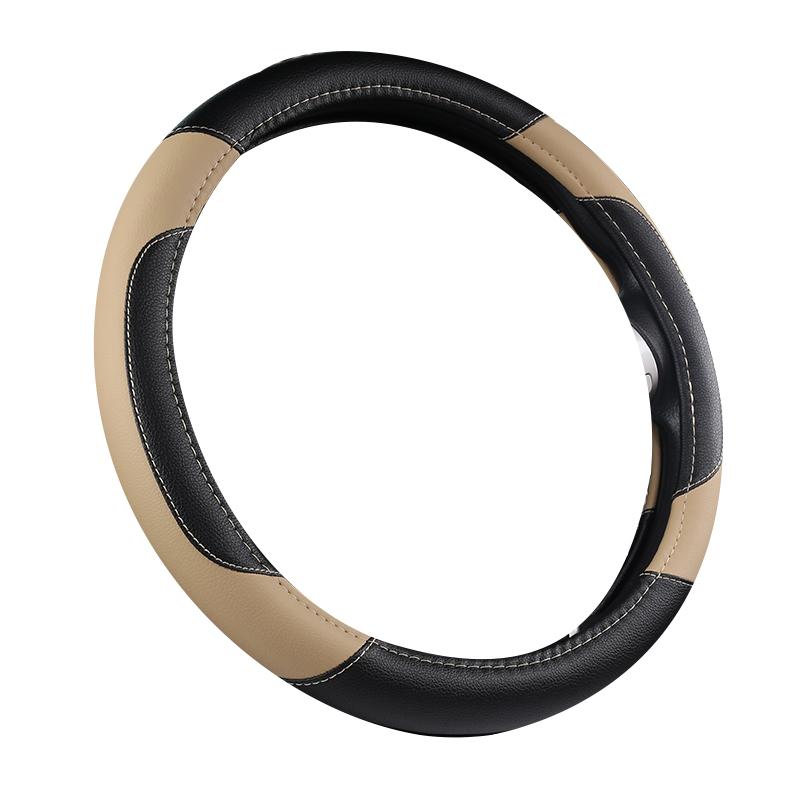 Моточехлы автомобильный противоскользящий кожаный чехол на руль Универсальный автомобильный защитный чехол на руль модный стиль 38 см