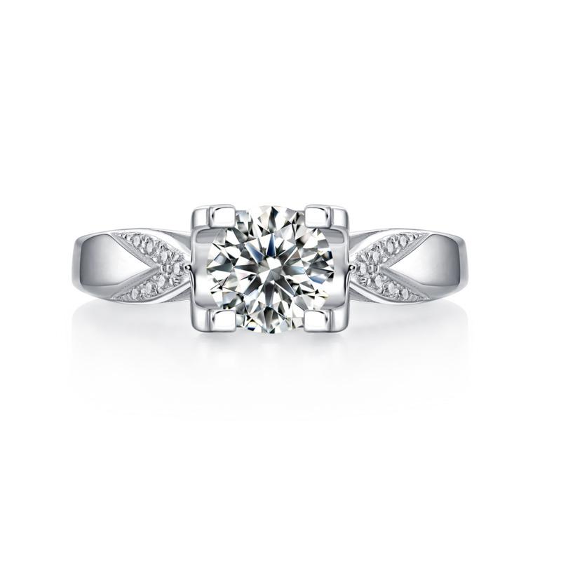 Bague Ringen Серебряный комплект S925 с камнем Моссан 1 карат, женское кольцо с ласточкиным хвостом и головой быка, трендовое, регулируемое