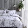 Versatile Marble Pattern Soft Bedding Duvet Cover Set With Matching Pillowcase Choices