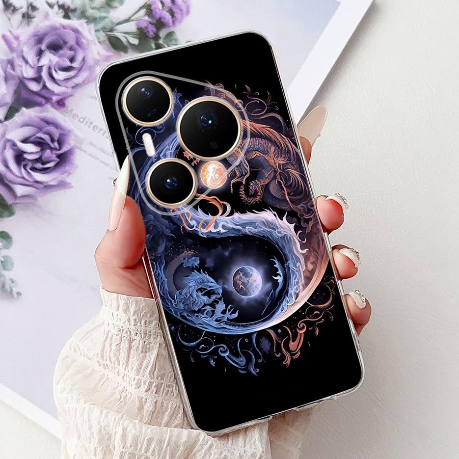 Чехол для Huawei P80 Pro Plus LMR-AL10 Милый Модный Расписной Чехол Мягкий Тонкий Чехол для Телефона Для Huawei Pura 80 Ultra Pura80 Pro+ Чехол