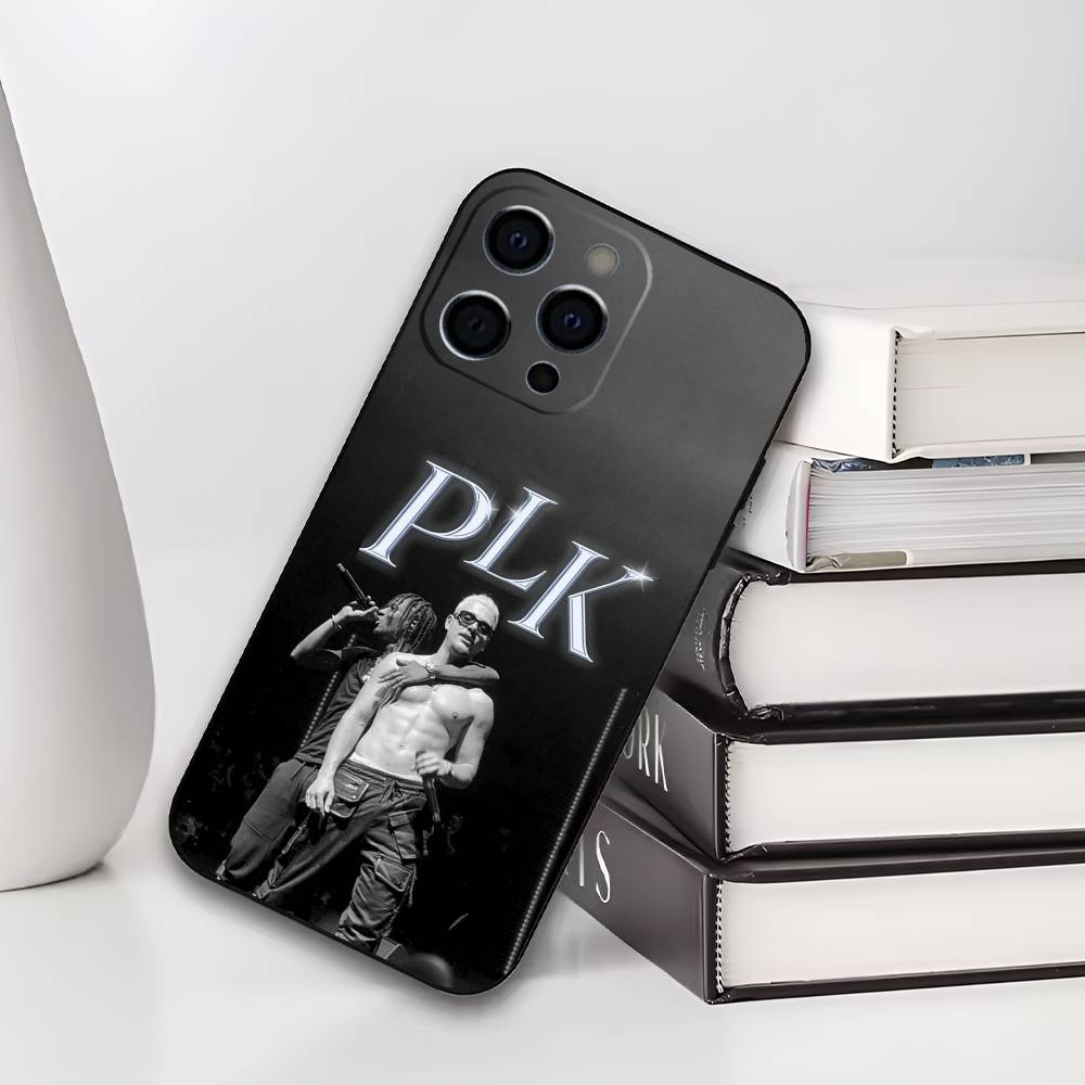 Чехол для телефона PLK French Rapper для IPhone 17,16,15,14,13,12,11,Plus,Pro,Max,Plus,XS, мягкий чехол Черный силикон